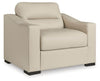 Treasure Trove - Chair And A Half - Leather Match - Almond