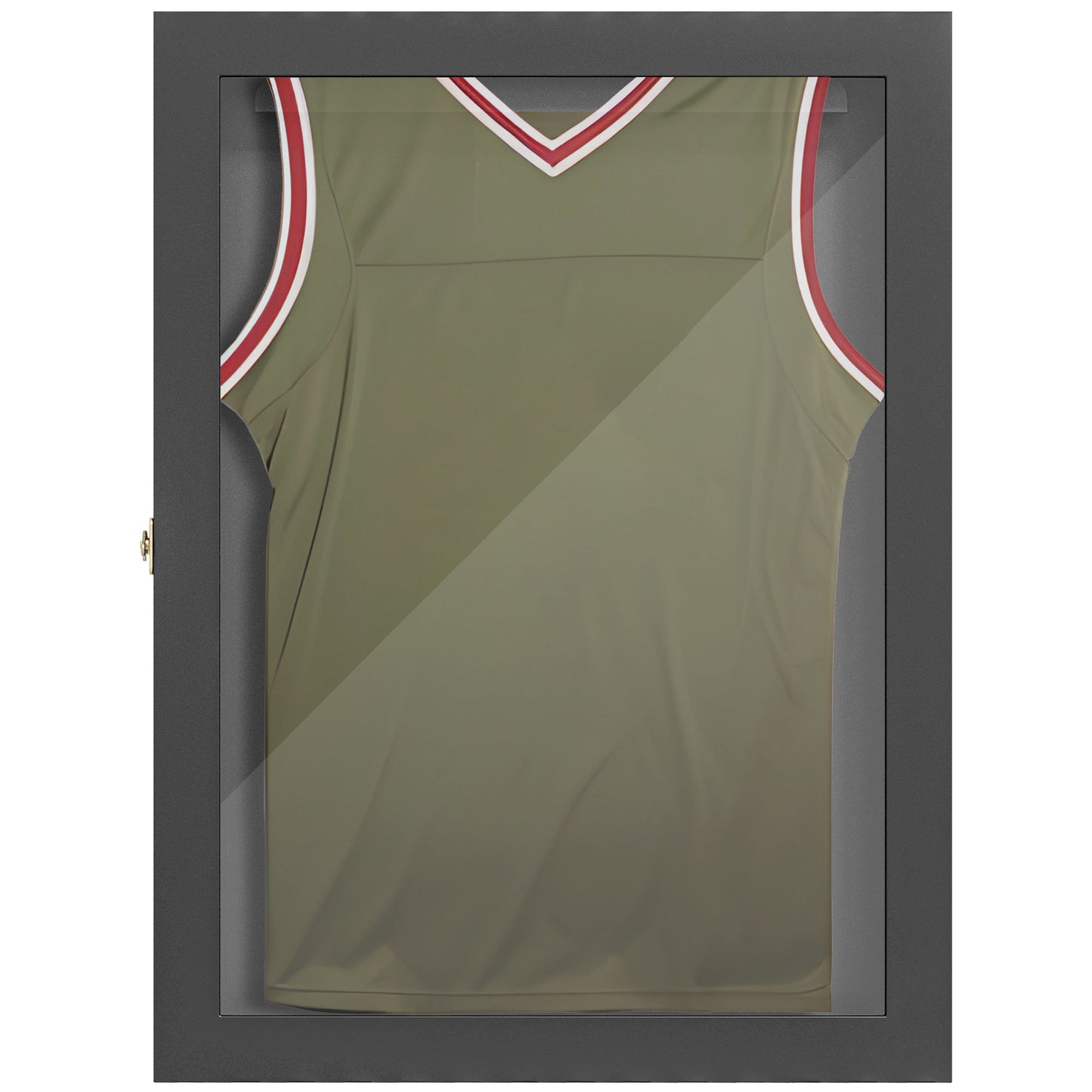 28" x 35" Hockey Jersey Frame, Jersey Shadow Box for Basketball Football Baseball, Black