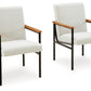 Dressonni - Brown - Dining Upholstered Arm Chair (Set of 2)