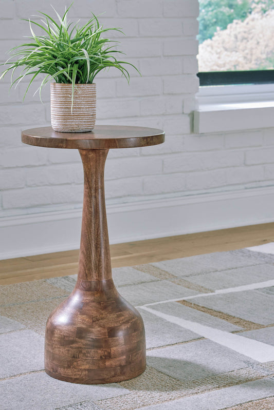 Joville - Accent Table - Medium Brown