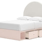 Wistenpine - Upholstered Panel Bed With Storage