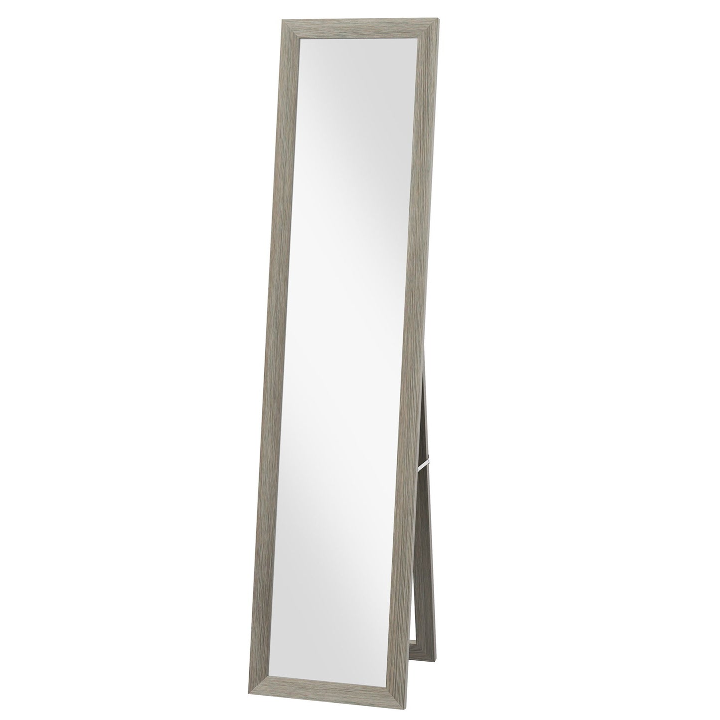 15" x 62" Full Length Mirror for Bedroom, Free Standing Dressing Mirror, Wall Mirror for Living Room, Grey