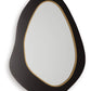 Kierlock - Black / Gold Finish - Accent Mirror - Forward Furniture