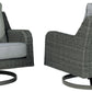 Elite Park - Gray - Swivel Lounge W/ Cushion