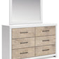 Charbitt - Two-tone - Dresser And Mirror