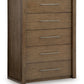 Marxmore - Five Drawer Chest - Brown