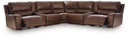 7 Pc. Power Reclining Sectional With 2 Storage Consoles