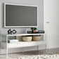 Deznee - White - Large TV Stand