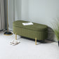Channel Tufted Upholstered Bedroom Bench - Dark Green