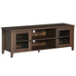 Fireplace TV Stand for 60" TVs with Storage - Coffee