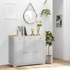 Modern Sideboard, Buffet Cabinet with Storage Cabinets, Drawers and Adjustable Shelves for Living Room, Grey