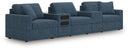 5 Pc. Sectional With Audio System And With Storage Console