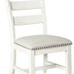 Valebeck - Beige / White - Dining Uph Side Chair (Set of 2)