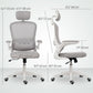 Ergonomic Mesh Office Chair with Lumbar Support - Grey