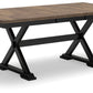 Wildenauer - Brown / Black - Rectangular Dining Extension Table