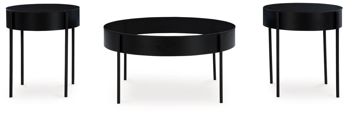 Ardoline - Black - Occasional Table Set (Set of 3) - Forward Furniture