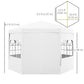 13 ft Party Tent Wedding Gazebo Outdoor Waterproof PE Canopy Shade with 6 Removable Side Walls