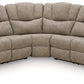 Pearce-Pike - 3-Piece Reclining Sectional - Birch