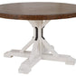 Valebeck - White / Brown - Dining Table