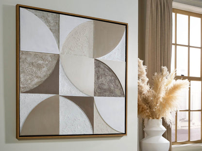 Harelman - Tan / Taupe / White - Wall Art - Forward Furniture