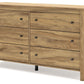 Bermacy - Light Brown - Six Drawer Dresser