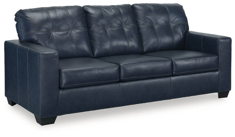 Santorine - Ocean - Sofa - Leather Match - Forward Furniture
