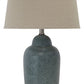 Saher - Green - Ceramic Table Lamp  - Earthy Ceramic