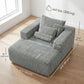 Sofa Bed, Sleeper Chair Bed with Pillow, Single, Grey