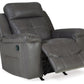 Jesolo - Dark Gray - Rocker Recliner - Faux Leather