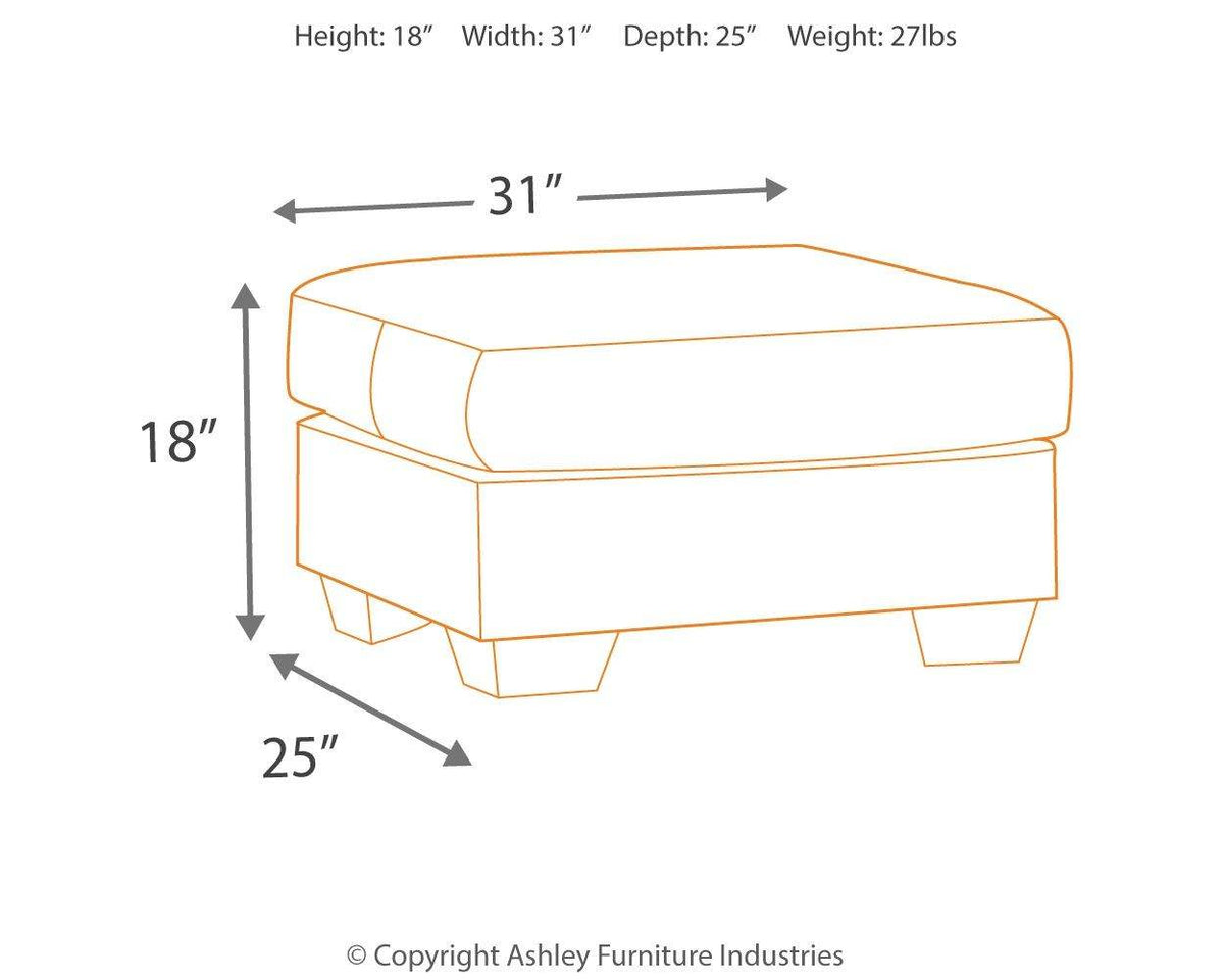 Darcy - Ottoman - Forward Furniture