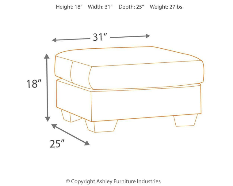 Darcy - Ottoman - Forward Furniture