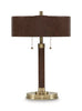 Arcmond - Metal Table Lamp - Brown / Gold Finish