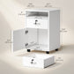 24" Vertical Filing Cabinet with Lock - White