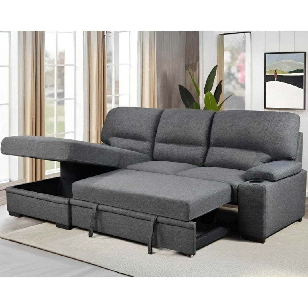 Porter Sleeper Sectional with Cup Holders - Forward Furniture