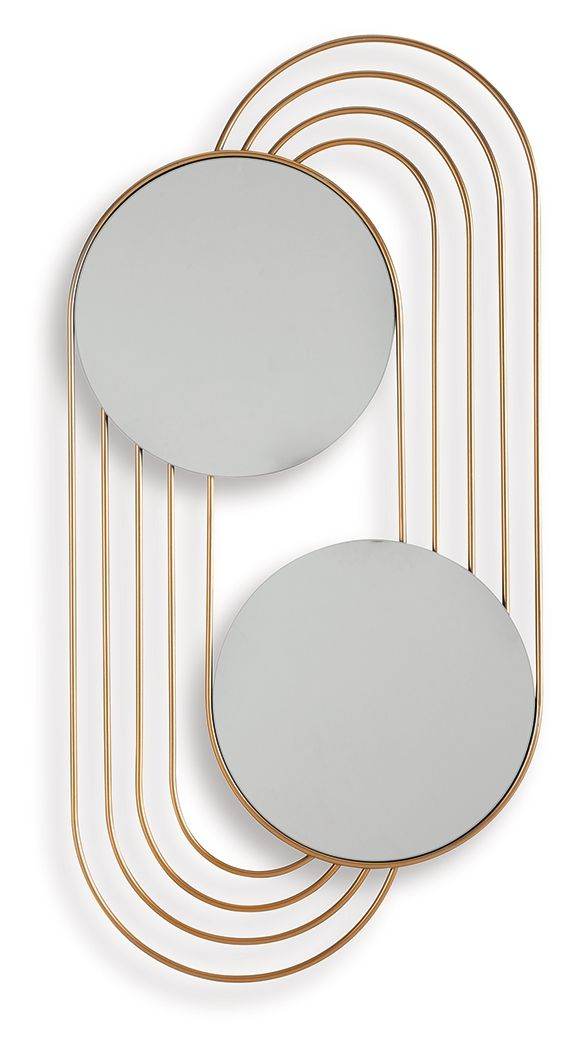 Warrenley - Gold Finish - Accent Mirror - Forward Furniture