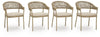 Orchard Beach - Arm Chair With Cushion (Set of 4) - Beige