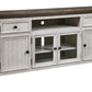 Havalance - Brown / Beige - Extra Large TV Stand - 4 Doors