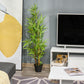 Artificial Bamboo Tree, 4ft Fake Tree with Realistic Leaf and Natural Trunk, Decorative Plant in Nursery