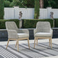 Seton Creek - Arm Chair With Cushion (Set of 2) - Gray