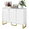 3-Door Sideboard Buffet Cabinet with Storage - White