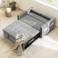 Pull Out Sofa Bed, Sleeper Sofa Couch with USB Ports, Small Linen Loveseat Futon Couch for Living Room, Grey