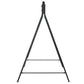 Metal Swing Stand Swing Frame, Hanging Chair Stand Only, 528 LBS Weight Capacity, for Backyard, Patio, Lawn, Black