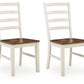 Brinfern - Dining Room Side Chair (Set of 2) - Brown / Antique White