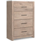 Senniberg - Light Brown - Four Drawer Chest