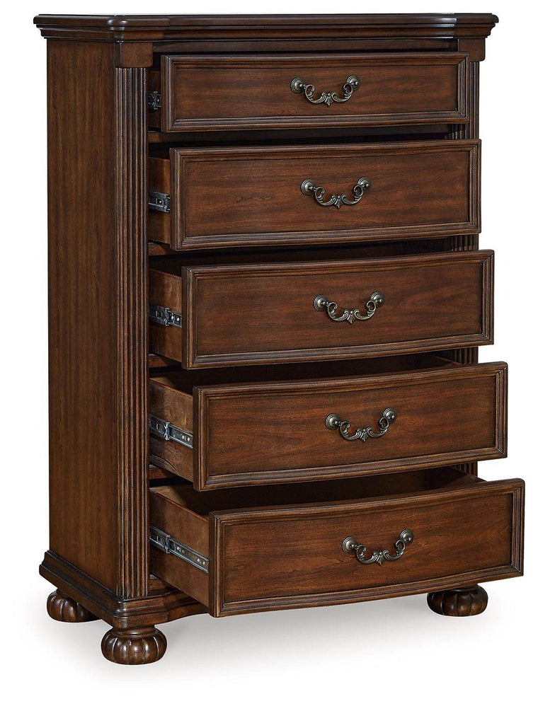 Lavinton - Brown - Five Drawer Chest - Forward Furniture