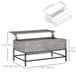 Lift Top Coffee Table with Hidden Storage Compartment Lift Tabletop Center Table for Living Room, Grey