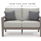 Hillside Barn - Gray / Brown - Loveseat W/Cushion