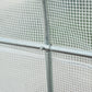 14.6x6.6x6.6ft Walk-in Tunnel Greenhouse Portable Garden Plant Growing Warm House with Door and Ventilation Window White