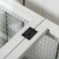 Rabbit Cage with Wheels, Ramp, Run, Tray for Indoor Outdoor, Suitable for Rabbit, Guinea Pig, Yellow