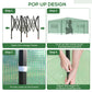 Portable Pop Up Greenhouse, Outdoor Walk-in Hot House with Roll-up Door & 2 Windows, 8' x 6' , Green